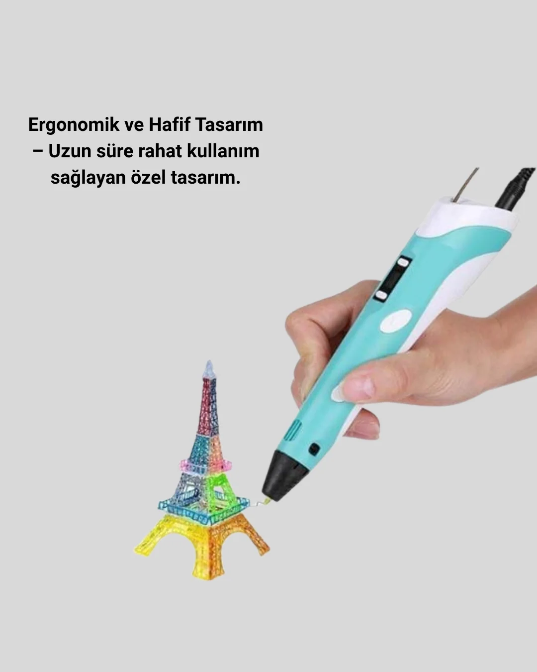 ABS ve PLA Filament Destekli 3D Yazıcı Kalem