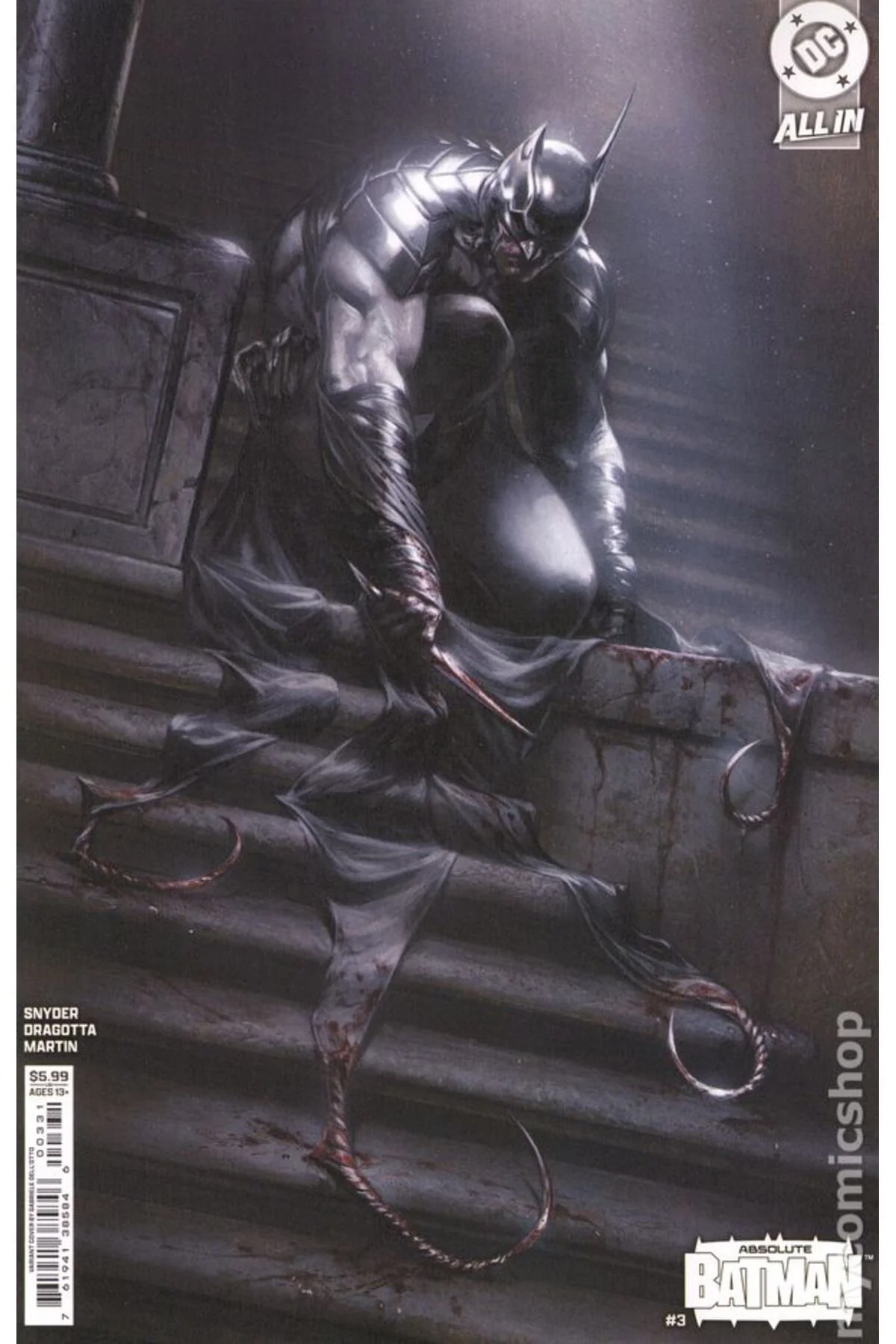 Absolute Batman #3C (ingilizce) Dell Otto Kapak