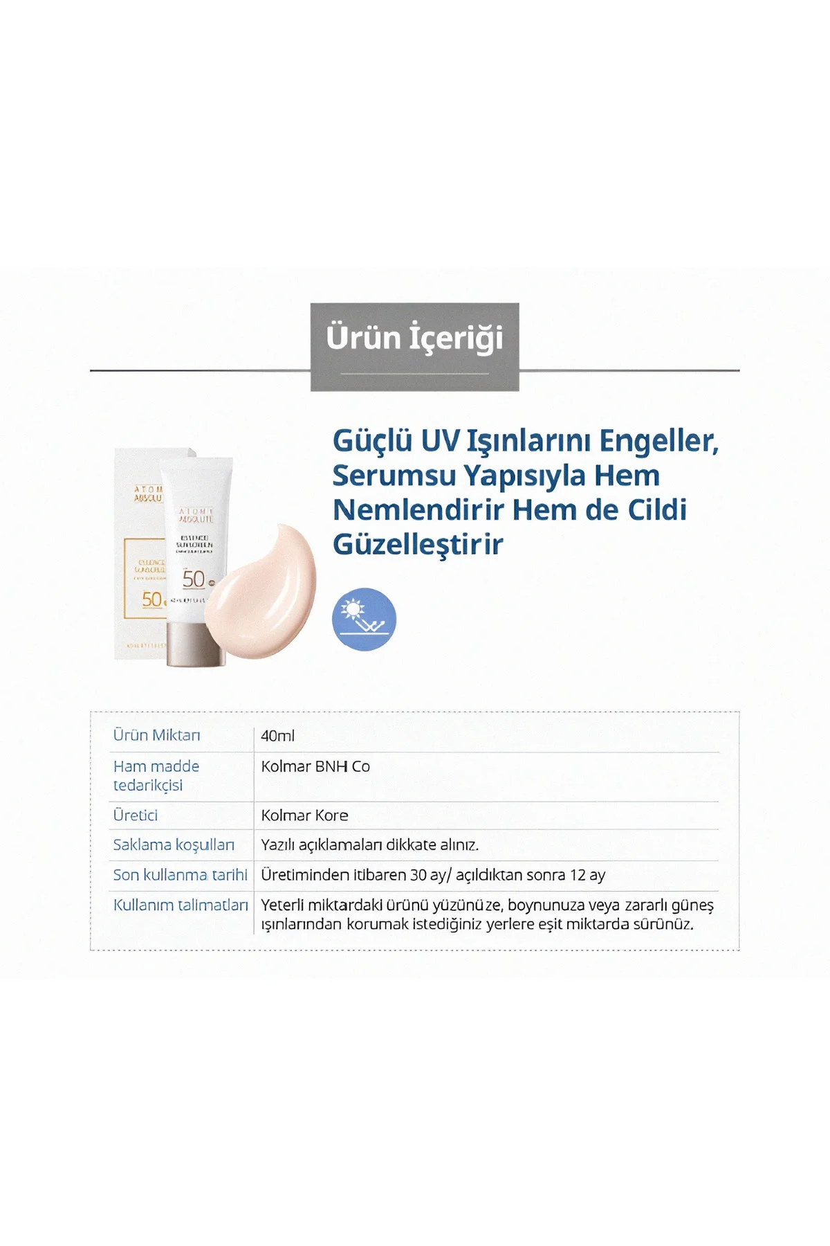Absolute Essence UV Güneş Kremi SPF50+ | Cilt Lekelerine Karşı Etkili Kore Güneş Koruyucusu Fiyatı, Yorumları ve Özellikleri