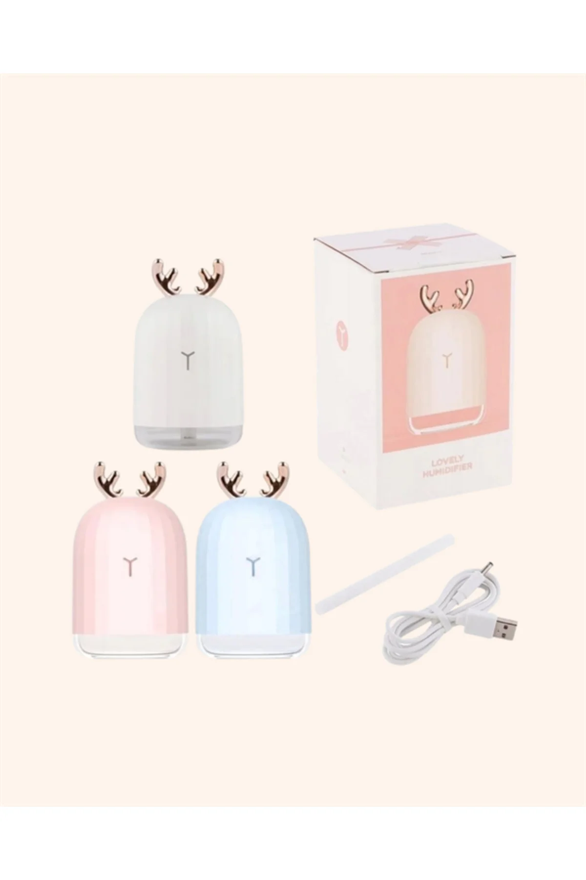 ABS+PP Malzemeli Taşınabilir 220 ml USB Mist Nemlendirici - Lisin