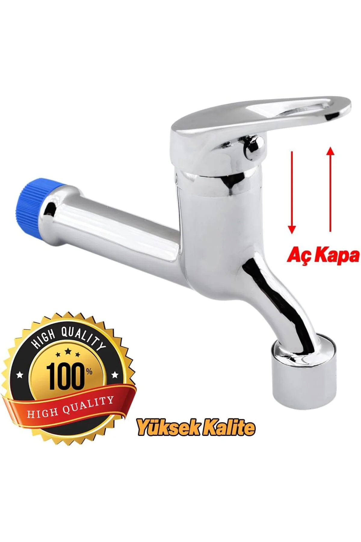 Aç Kapa Uzun Musluk Lavabo Banyo Mutfak Musluğu Bahçe Çeşmesi Kla