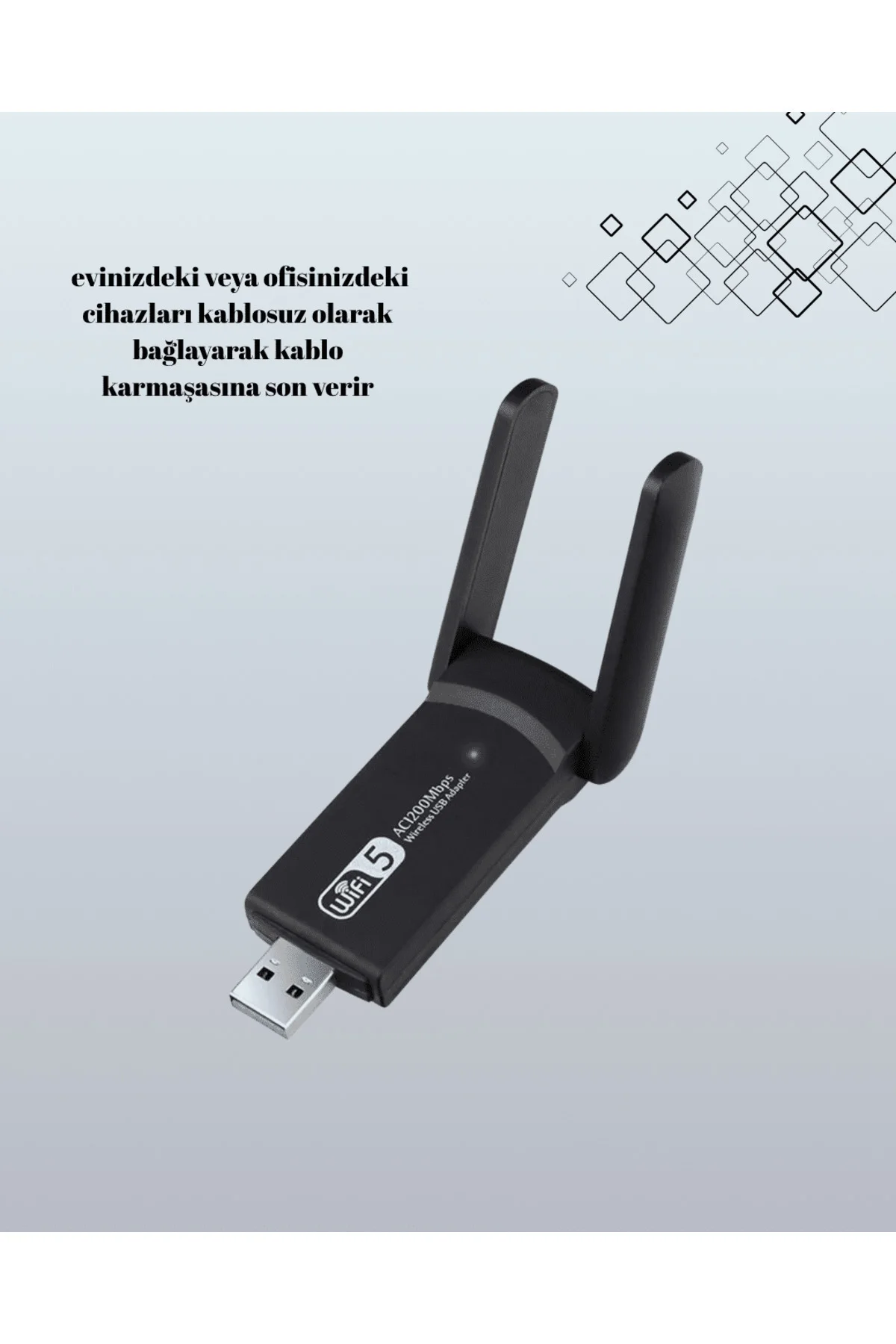 AC1200 USB WiFi Adaptör