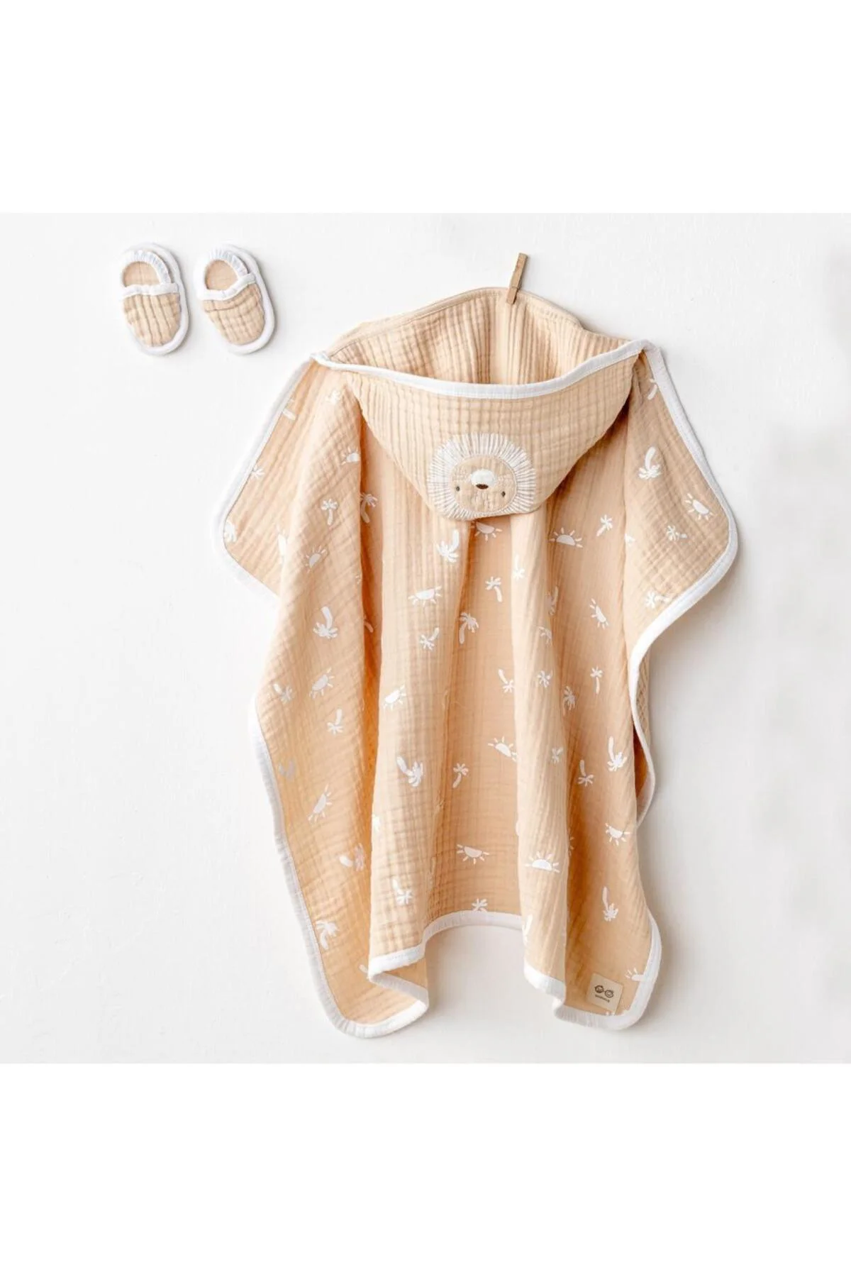 AC24508 Müslin Smil All Day 80x80 Havlu Set Beige