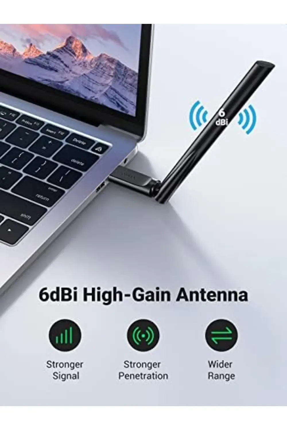 AC650 5GHz / 2.4GHz Dual Band USB 2.0 Wi-Fi Adaptör 542093