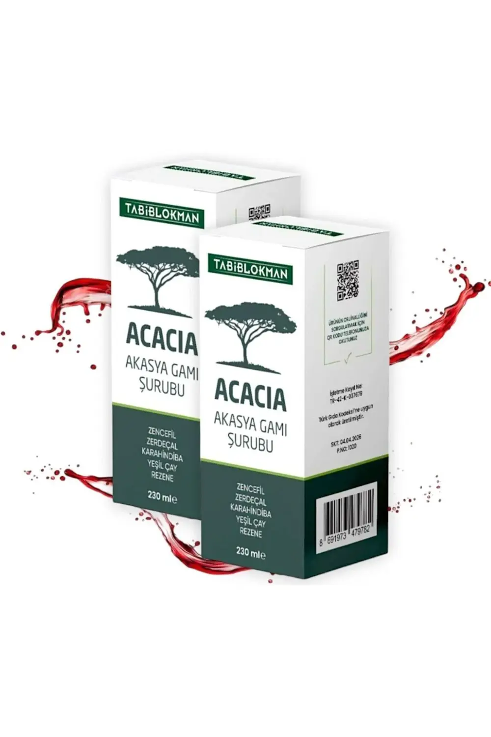 Tabib Lokman Acacia Akasya Gamı Şurubu 230 Ml X 2 Adet