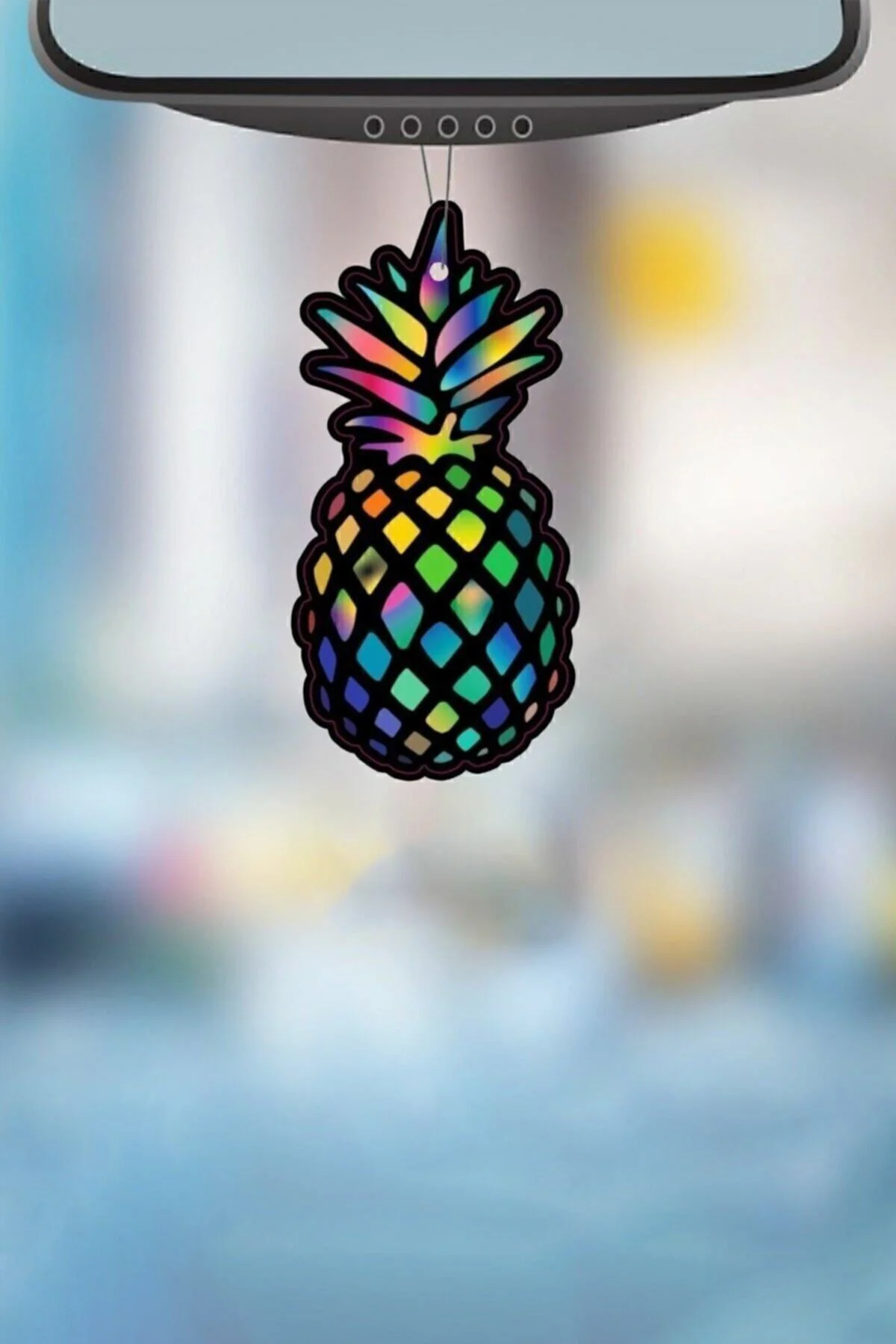 Accessories Ananas Desenli Parfüm Esanslı Baskılı Ipli Dekoratif 