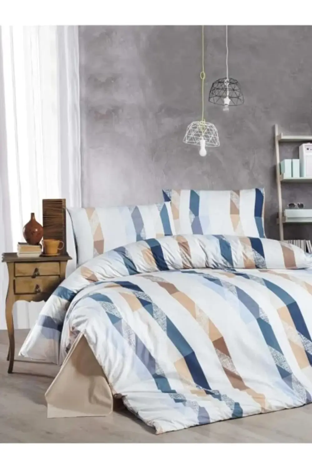 acelya Çift Kişilik Nevresim Takımı%100 Pamuk 200 * 220-agustin n