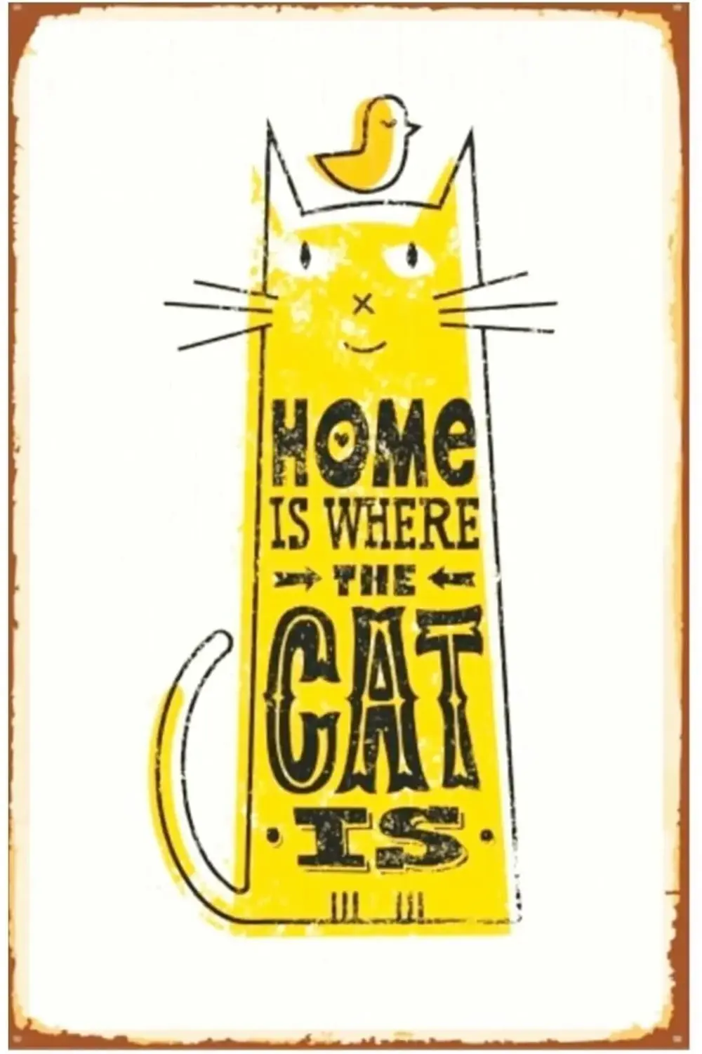 acelya Kuşe Kağıt Duvar Posteri Cat Is Retro Vintage Drtr0040 Sta