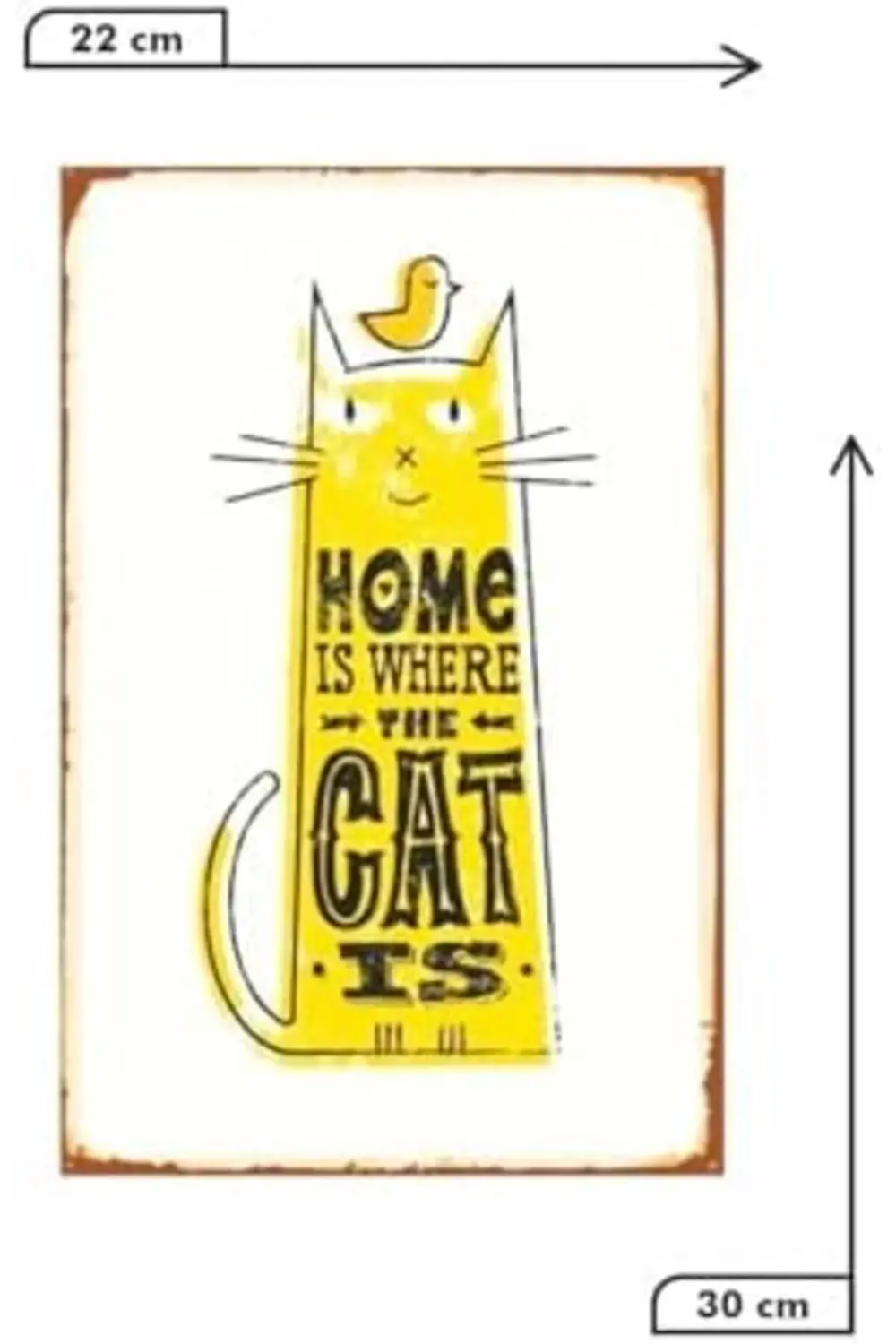 acelya Kuşe Kağıt Duvar Posteri Cat Is Retro Vintage Drtr0040 Sta