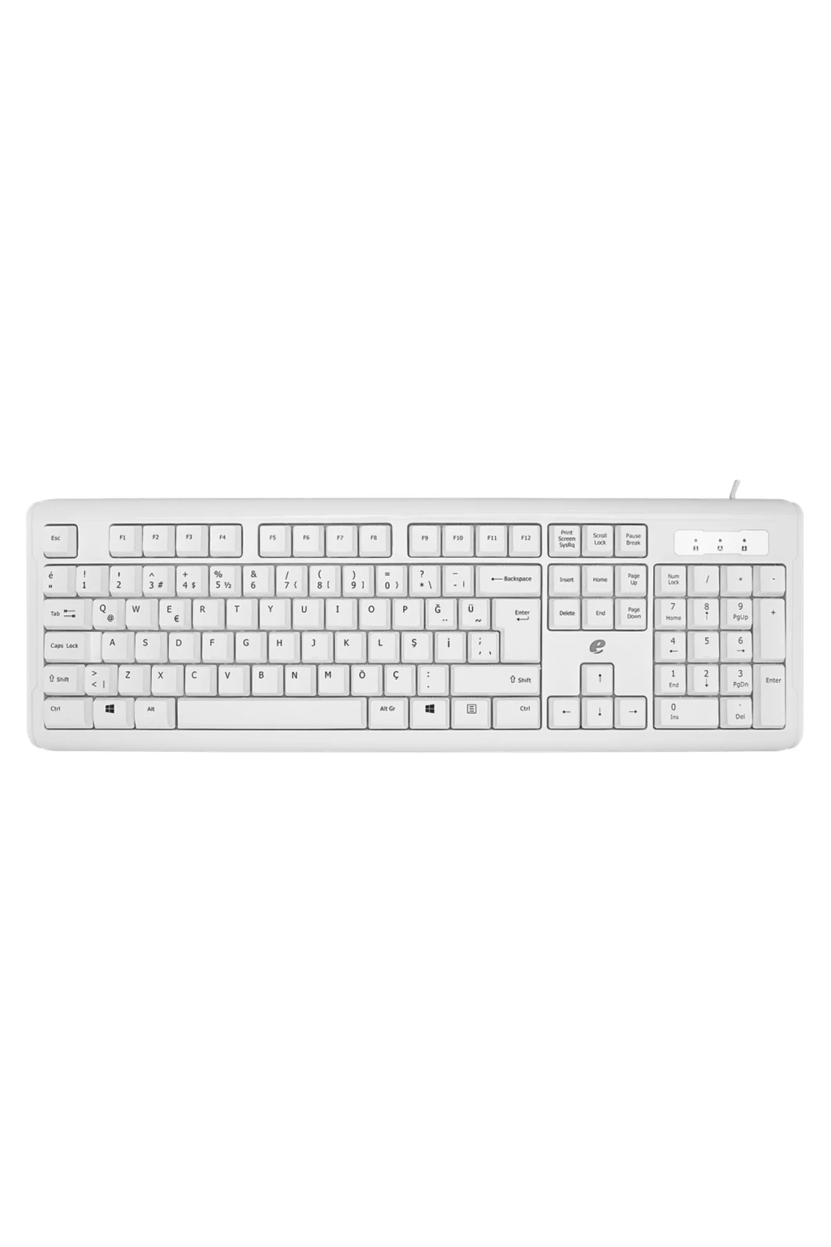 ACER eMachines, EAK9821, Beyaz, USB Kablolu, Türkçe Q, Standart K