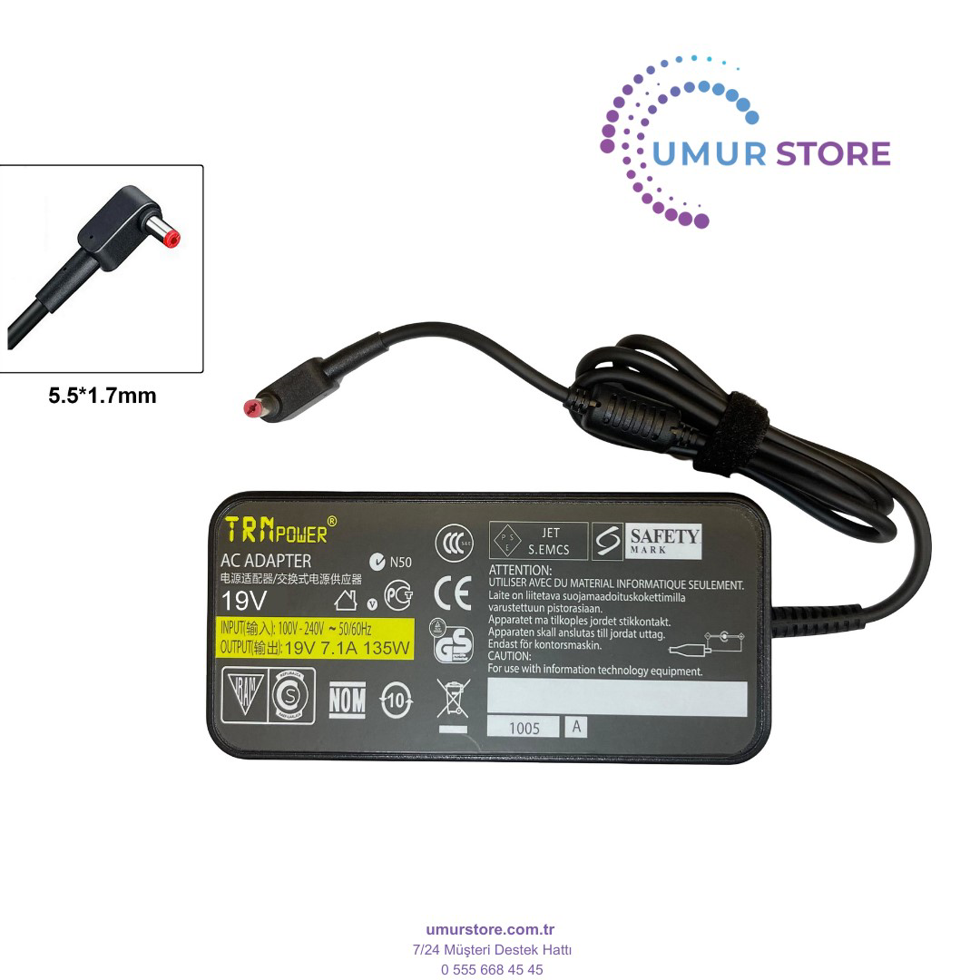 Acer Nitro 5 AN517-52-56Q4 Notebook Adaptörü