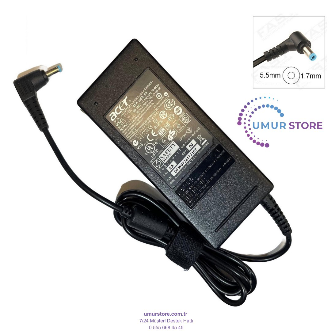 Acer PA-1900-32 5.5x1.7mm Notebook Adaptörü
