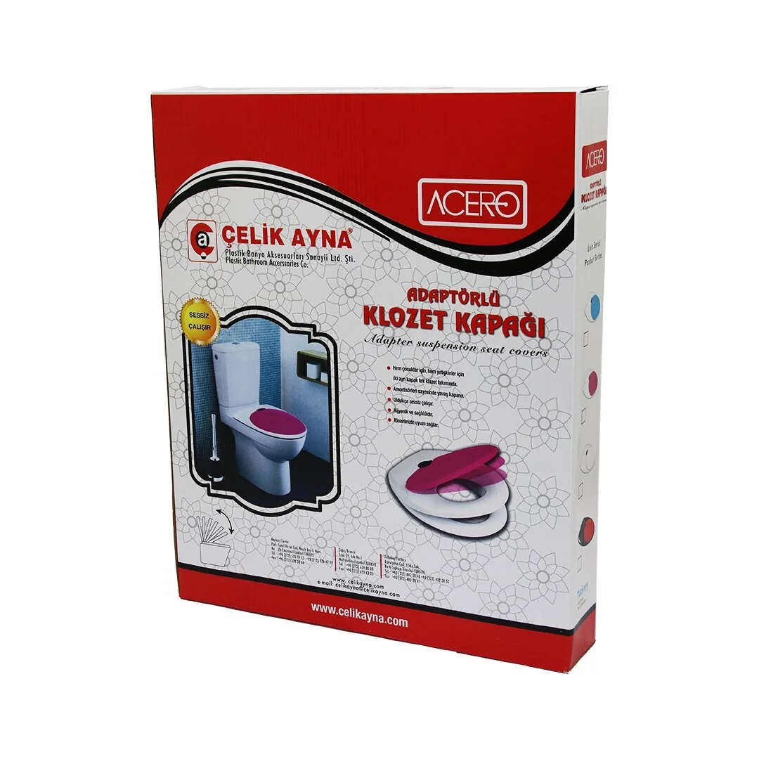 Acero Çocuk Adaptörlü Klozet Kapak Bx40