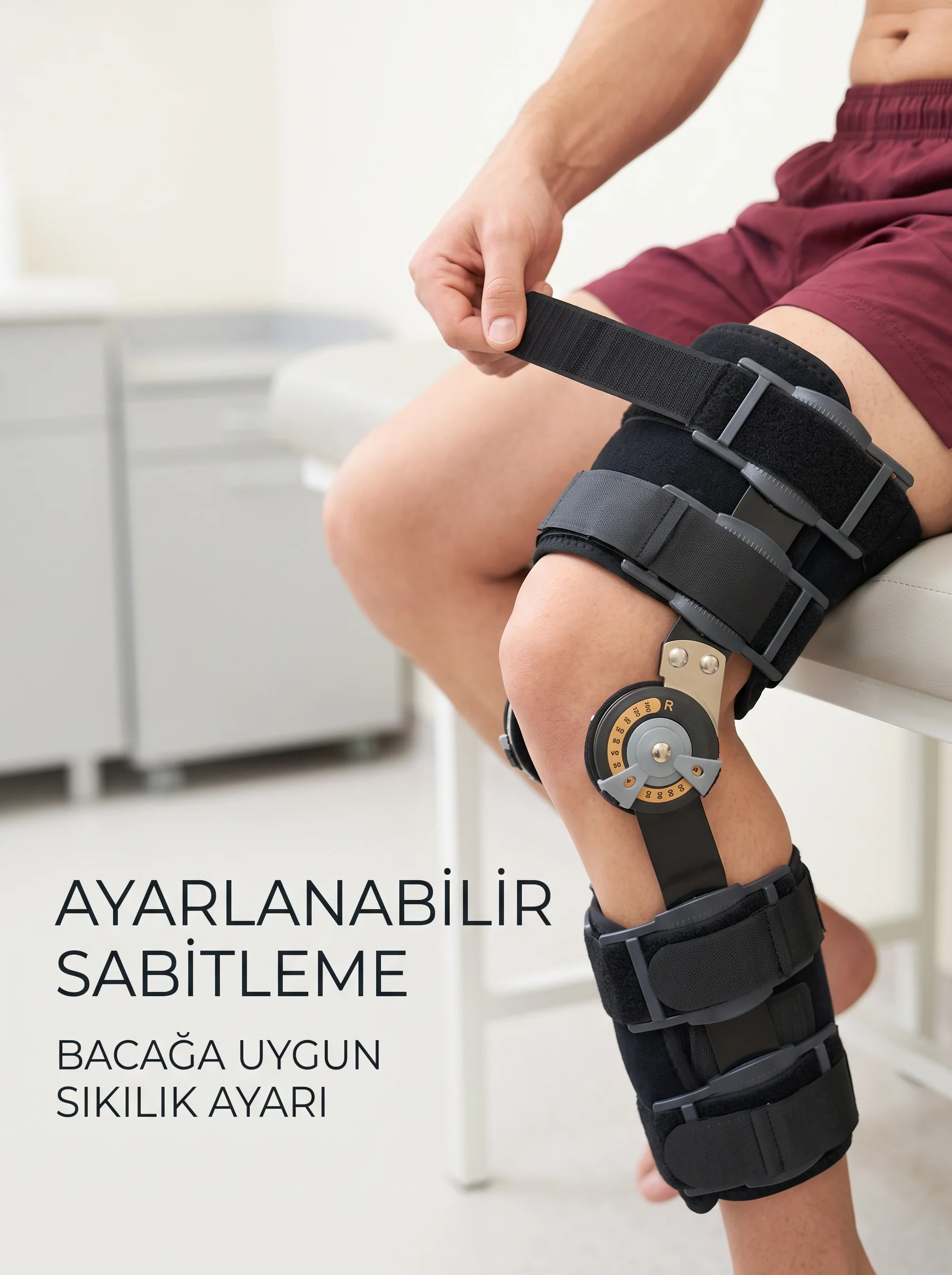 Açı Ayarlı Dizlik Yan Menteşeli Ayarlanabilir Cırtlı Diz Destek Aparatı Fiyatı, Yorumları ve Özellikleri