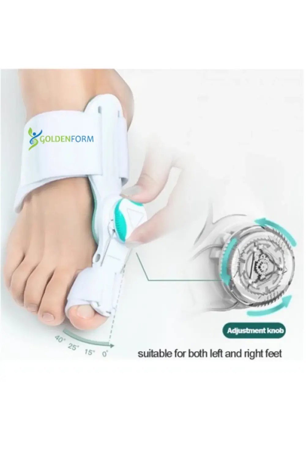 Açı Ayarlı Halluks Valgus Ateli - Ayak Baş Parmak Kemik Düzeltici