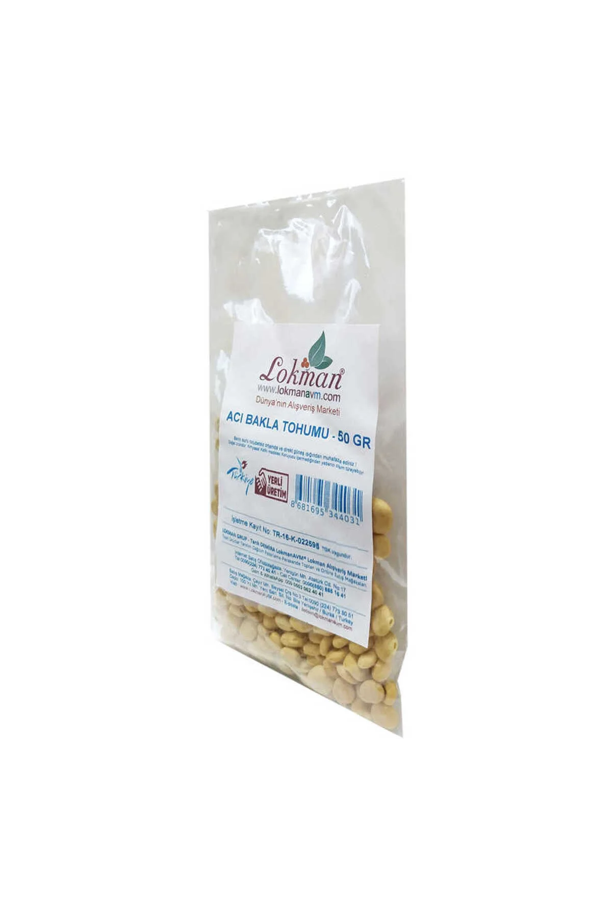 Acı Bakla Tohumu Yahudi Baklası Doğal 50 Gr Paket