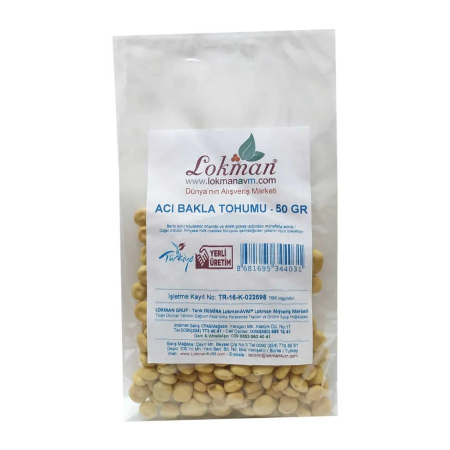 Acı Bakla u Yahudi Baklası Doğal 50 Gr Paket