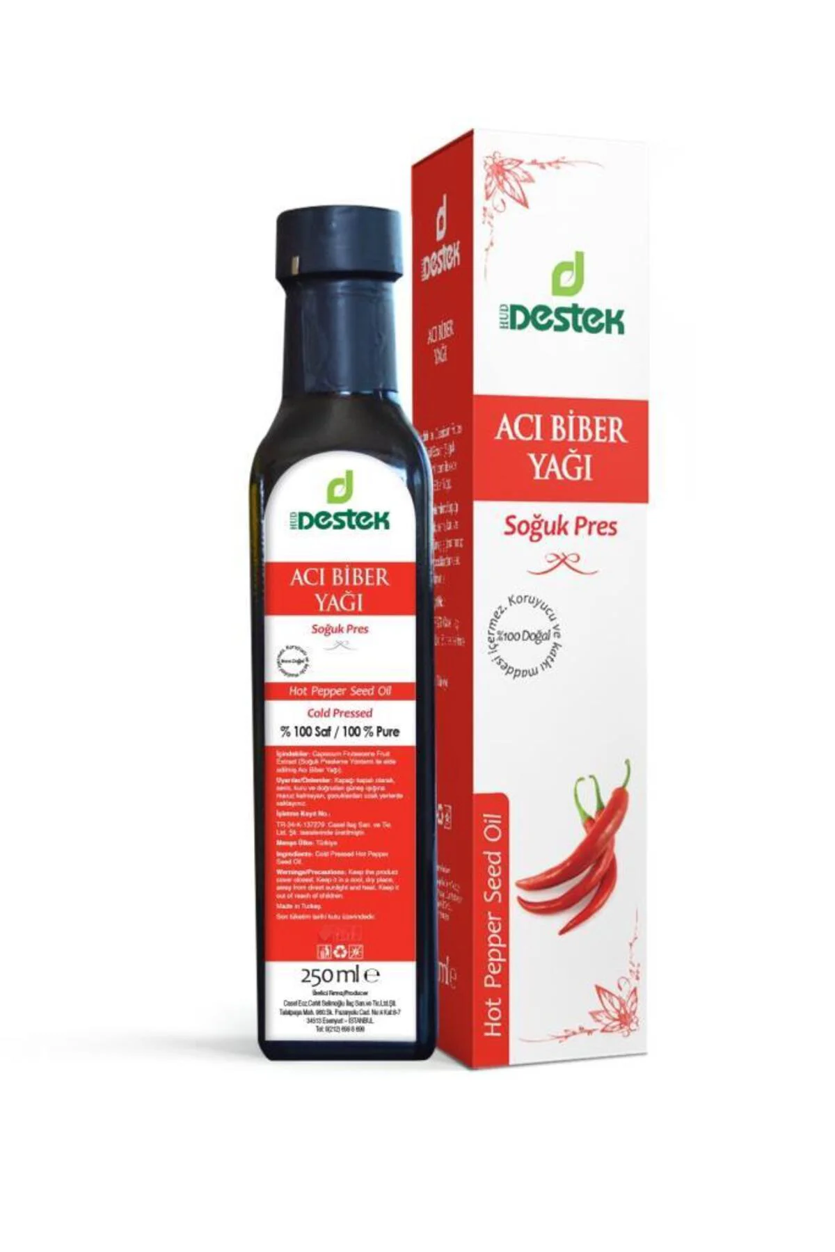 Acıbiber Yağı 250 ml