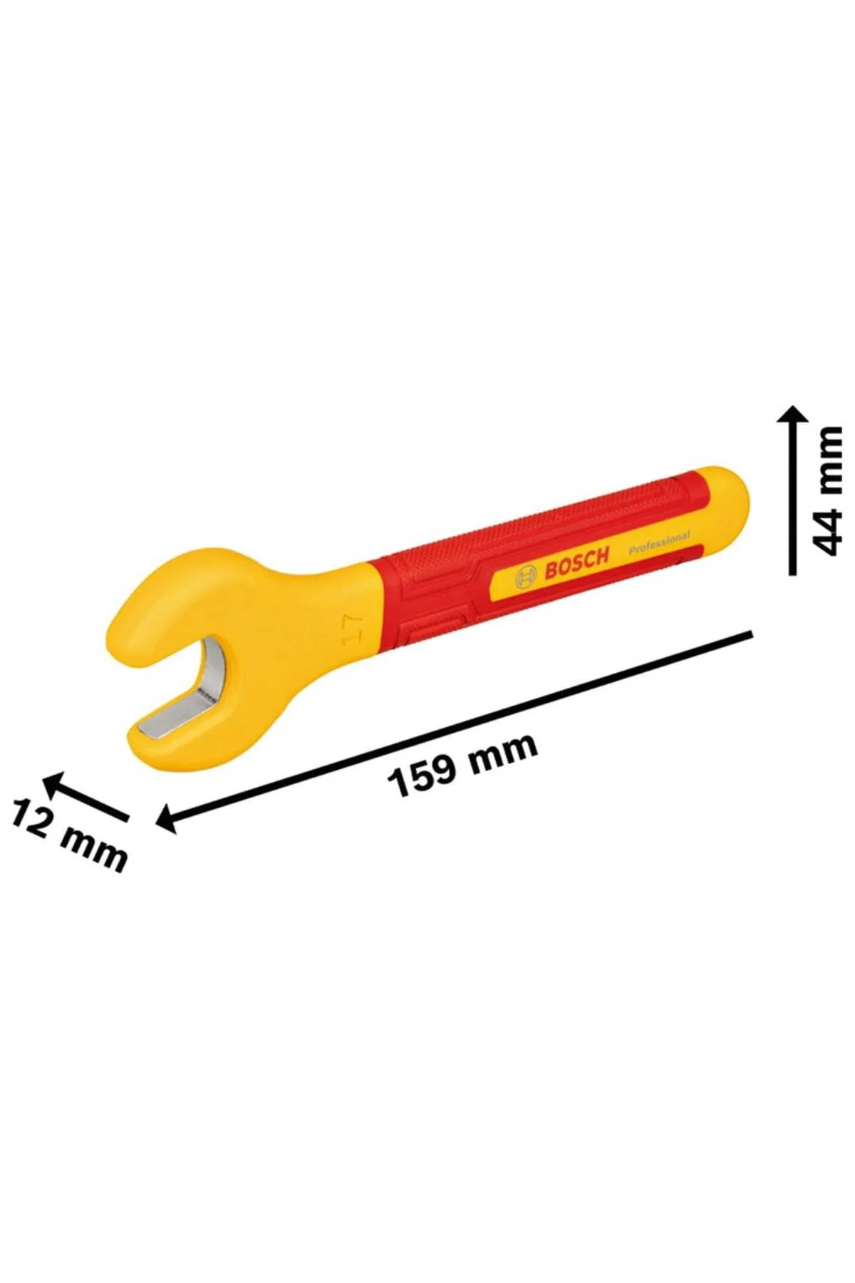 Açık Ağız Anahtar Izoleli PRO VDE 17 mm
