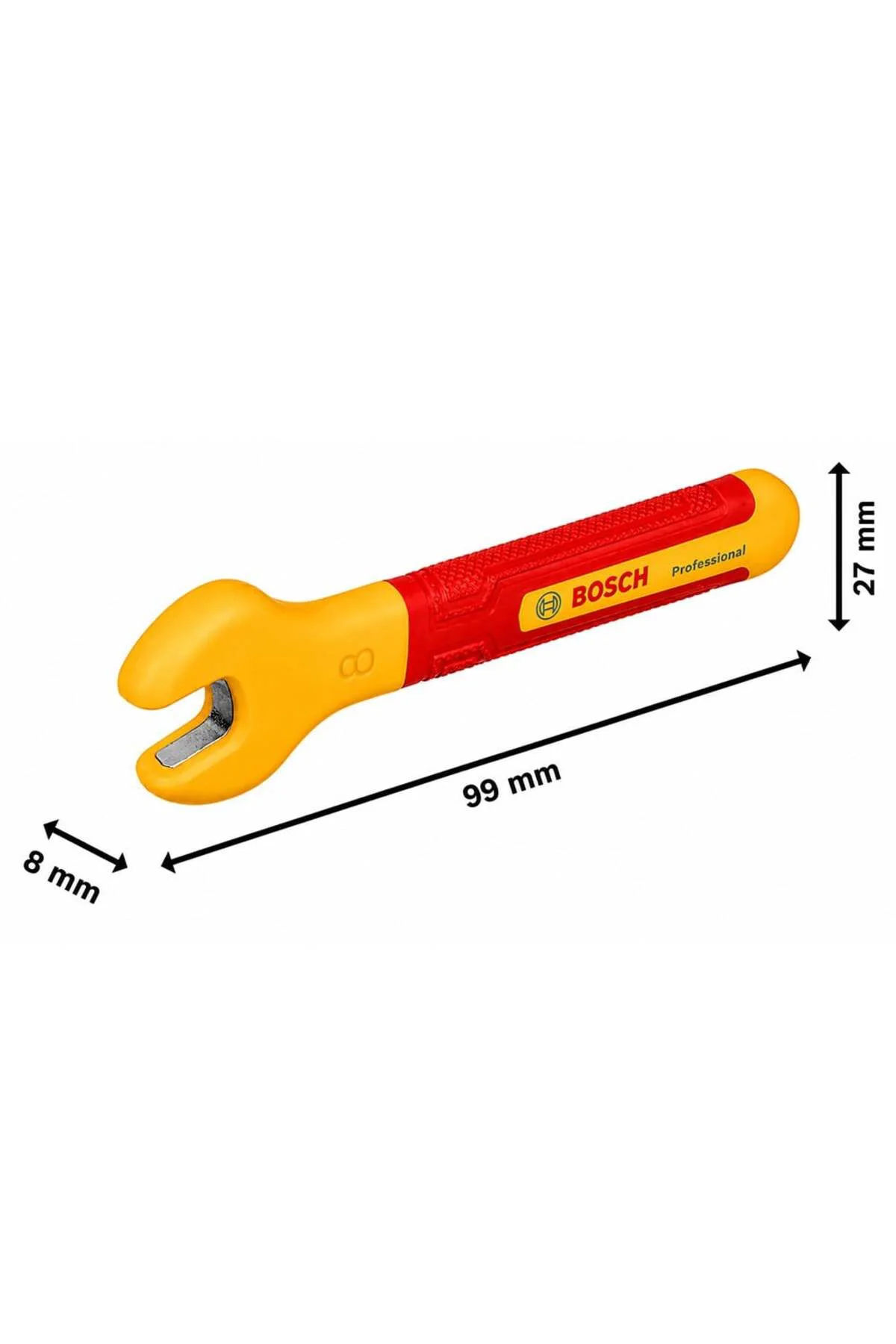 Açık Ağız Anahtar Izoleli PRO VDE 8 mm