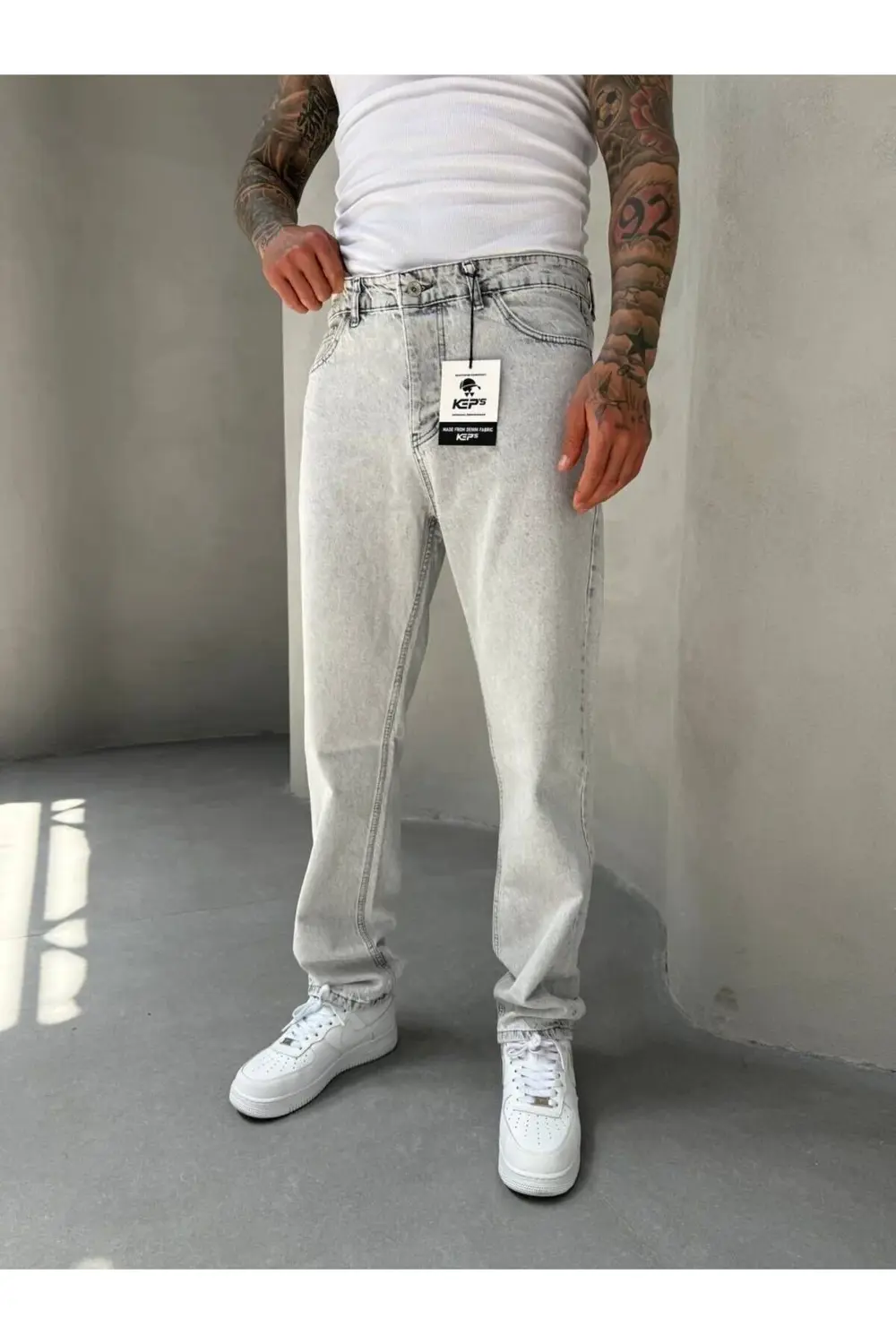 Açık Gri Keps Baggy