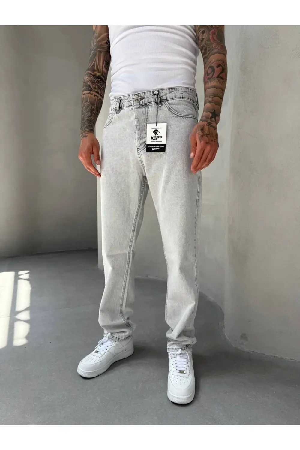 Açık Gri Keps Baggy