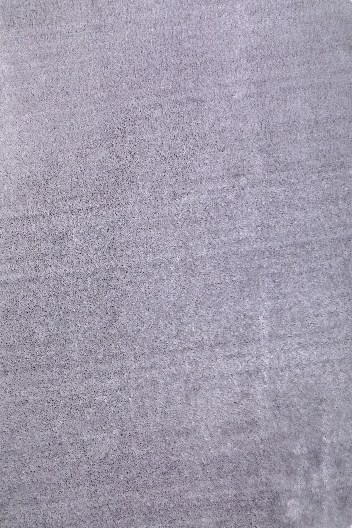 Açık Gri Mürdüm Yuvarlak Post Dokuma Halı Peluş Antibakteriyel Banyo Paspası 80x80