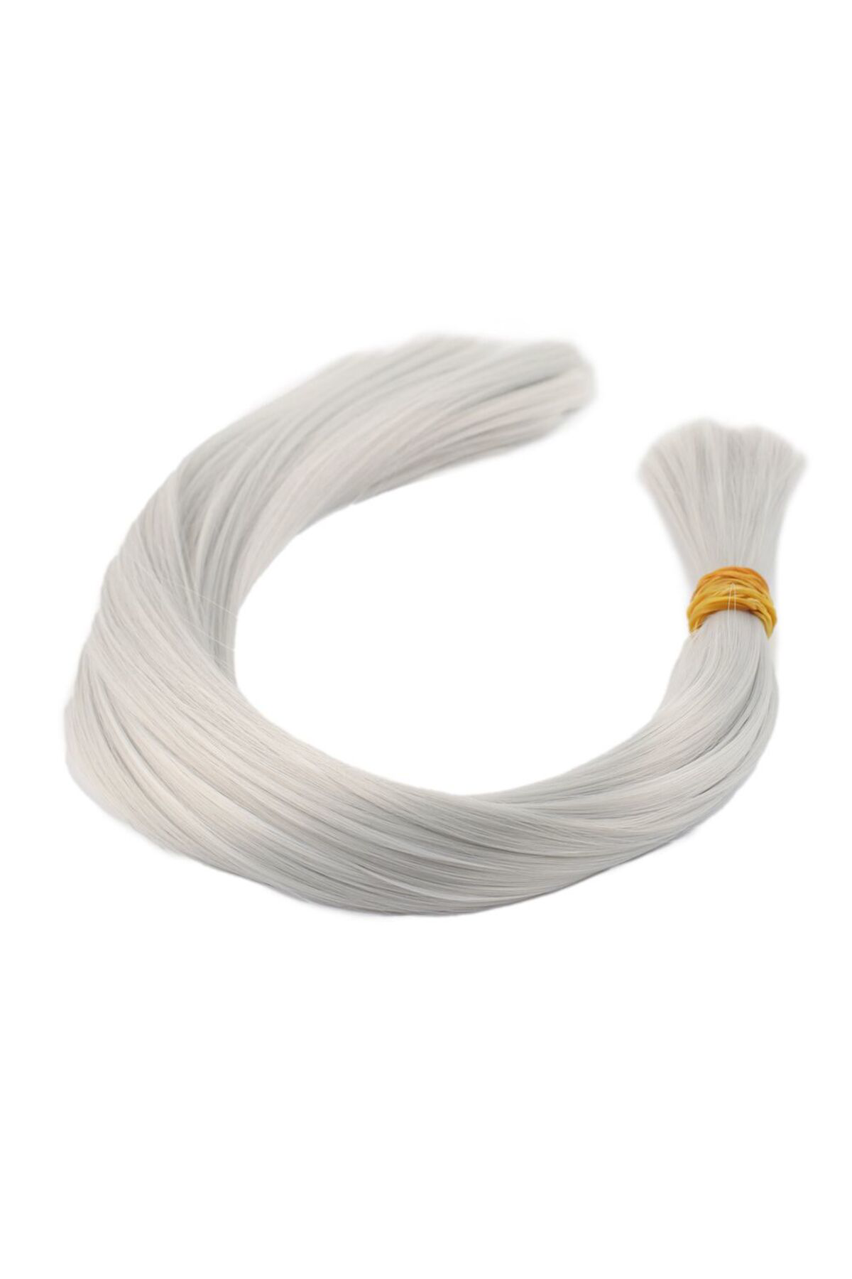 Fantaziatölyesi Açık Gri Renkli Sentetik Boğum Saç / 1Kg