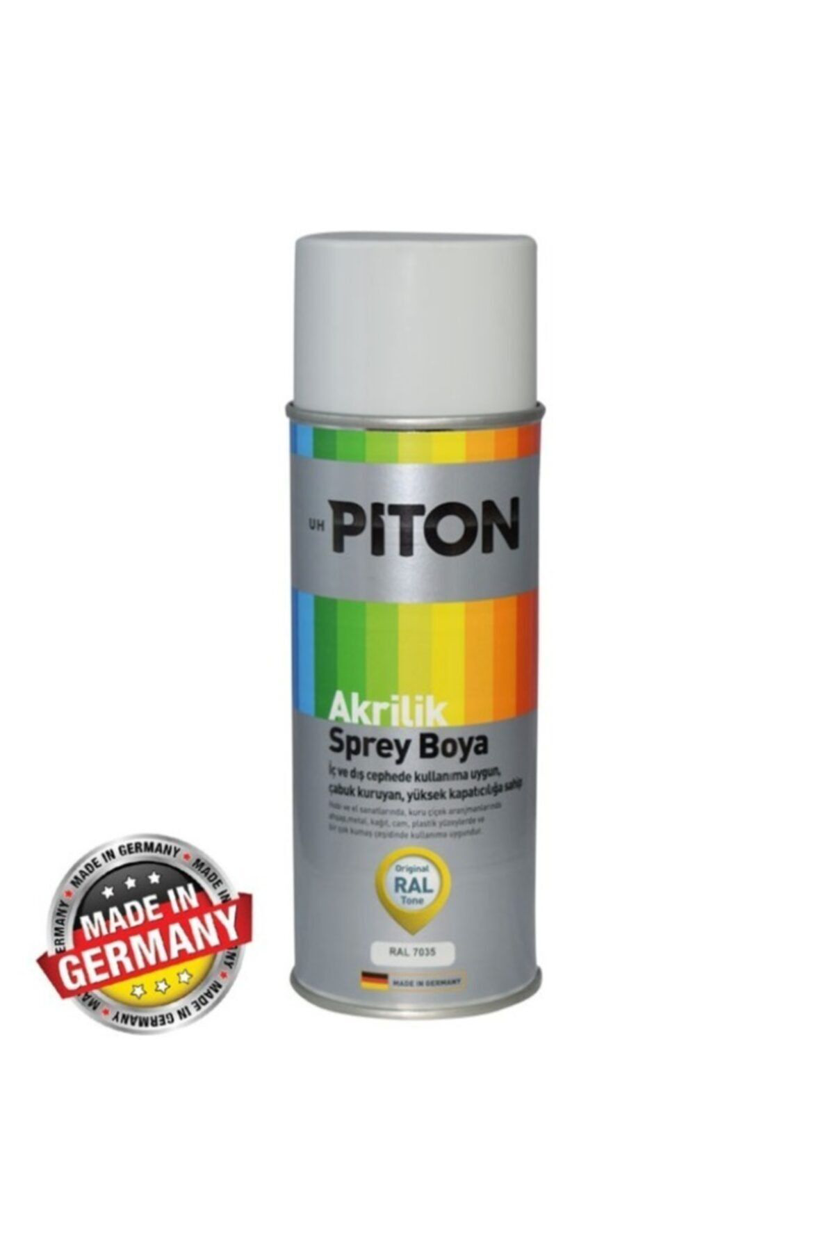 Piton Açik Gri Sprey Akrilik Boya Ral 7035 400 Ml