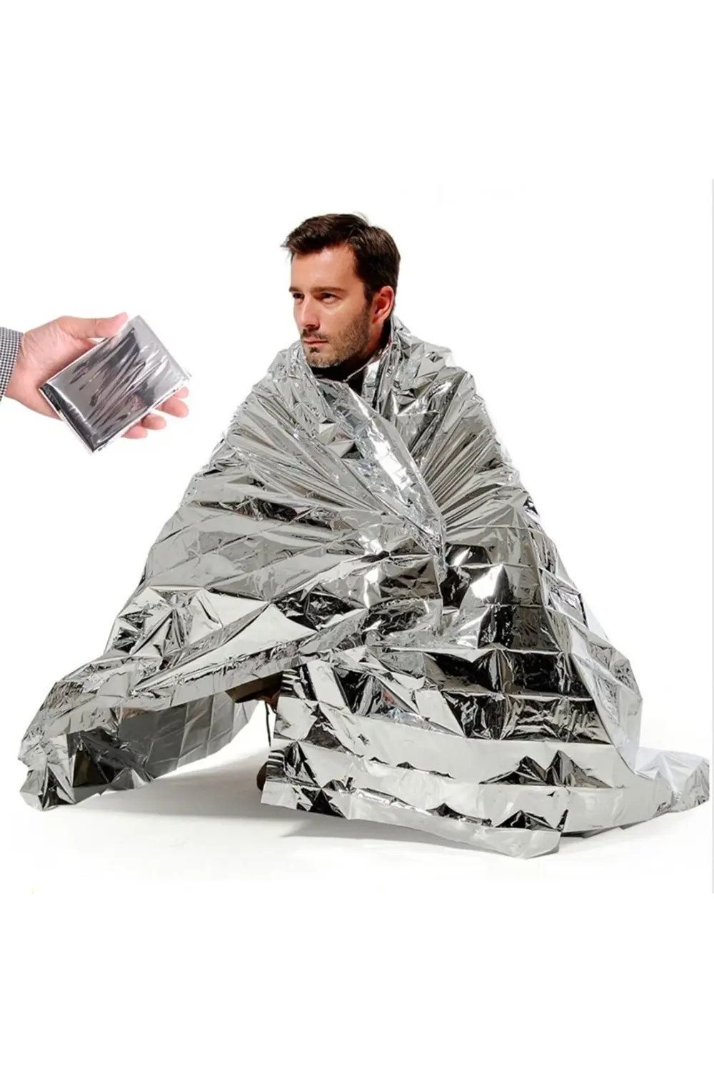 Açık Hava Kampı için Termal Battaniye Alüminyum Kurtarma Perdesi