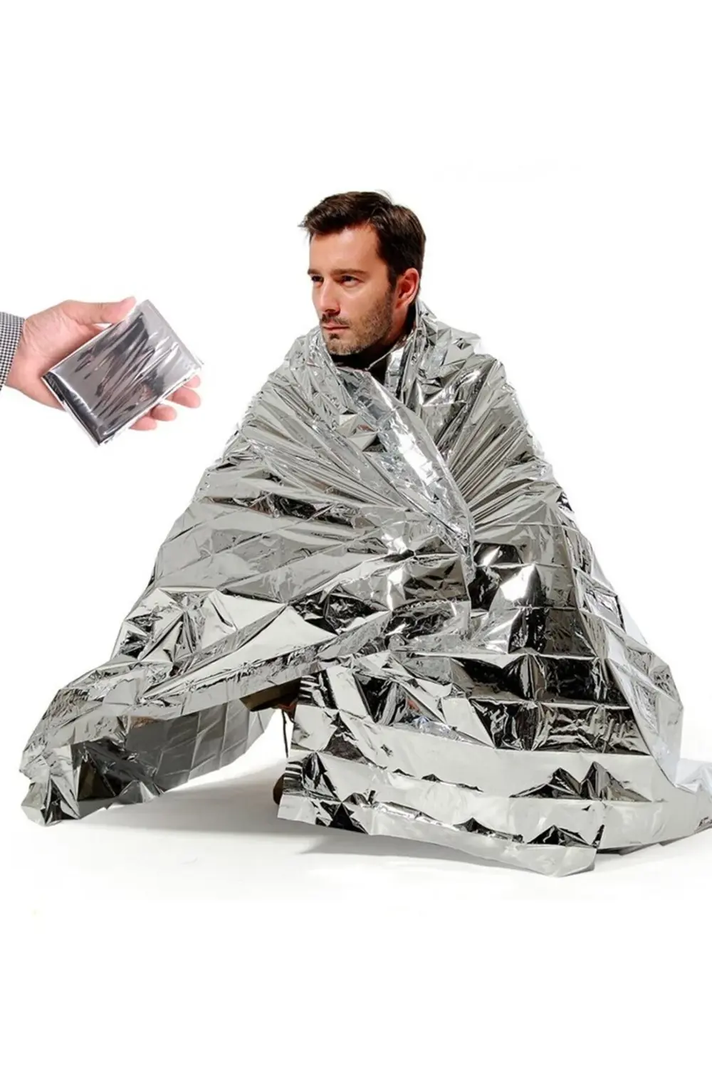 Açık Hava Kampı için Termal Battaniye Alüminyum Kurtarma Perdesi