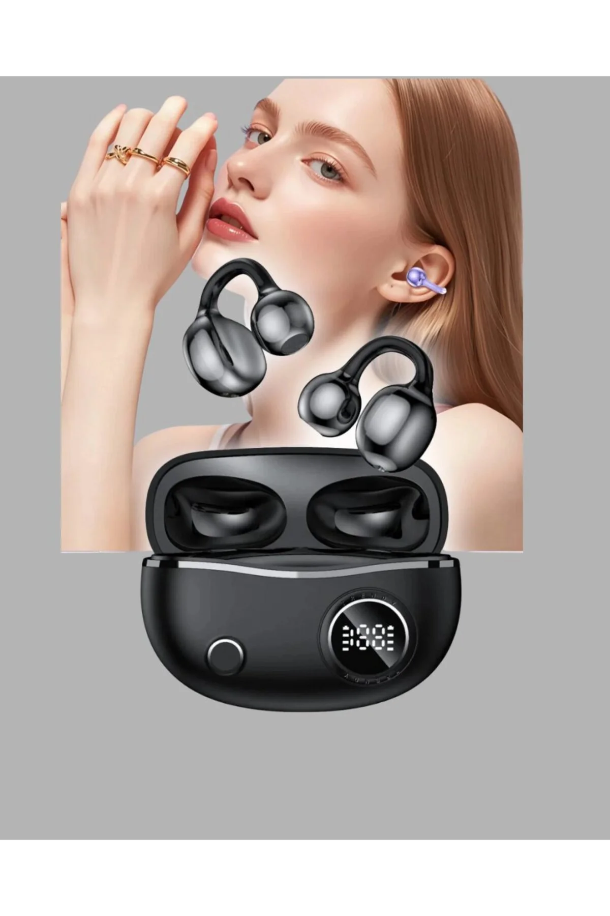Açık Kulak Bluetooth Kulaklık 5.4 Aptx Destekli Ergonomik Tasarım