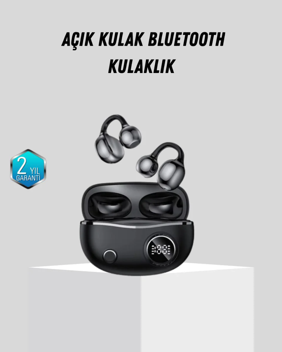 Açık Kulak Bluetooth 5.4 Kulaklık - APTX Destekli Ergonomik Tasarım ve 30 Saat Pil Ömrü
