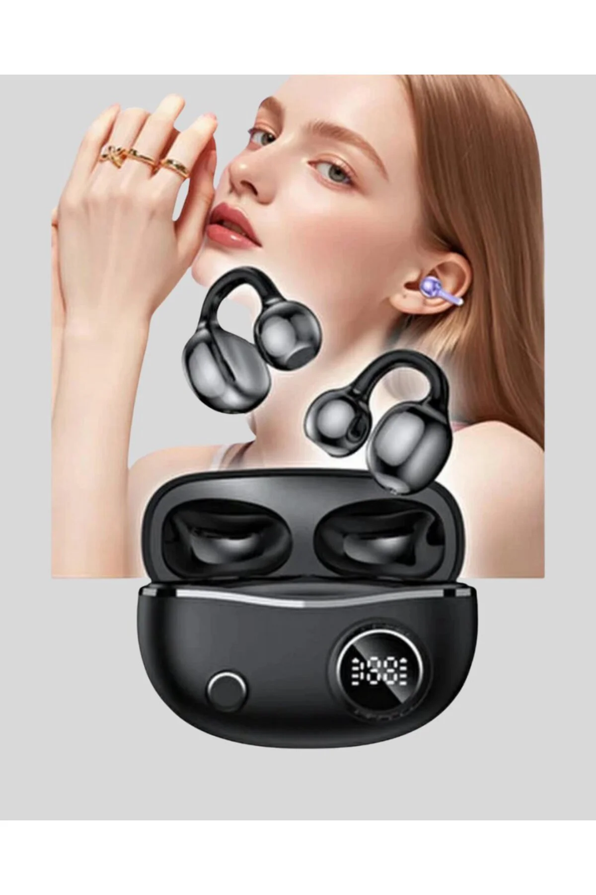 Açık Kulak Bluetooth Kulaklık 5.4 Aptx Destekli Ergonomik Tasarım