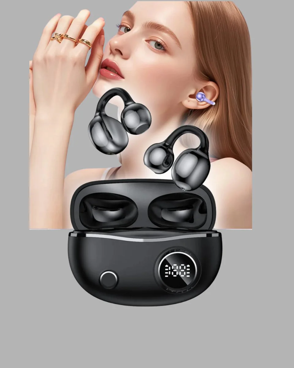 Açık Kulak Bluetooth 5.4 Kulaklık - APTX Destekli Ergonomik Tasarım ve 30 Saat Pil Ömrü
