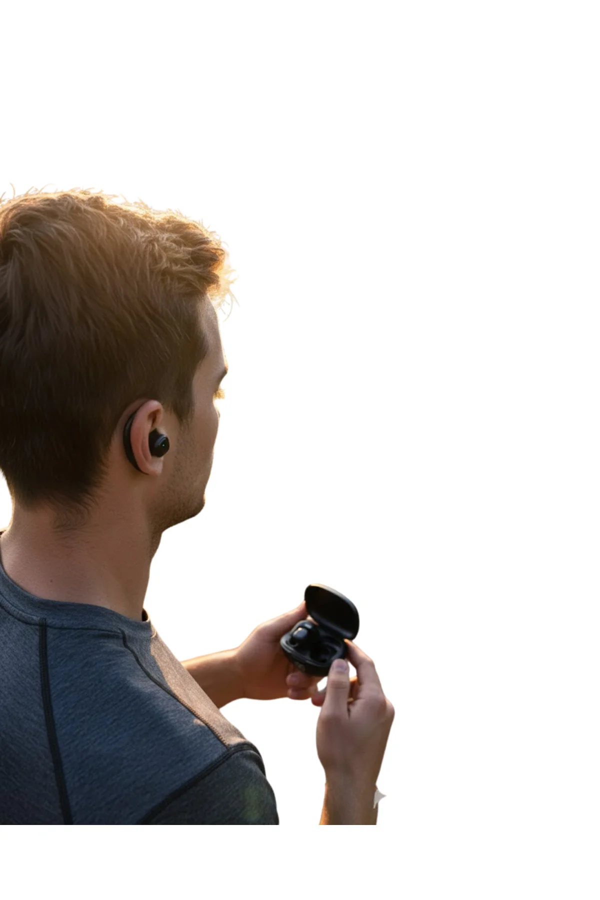 Açık Kulak Kablosuz Spor Kulaklık Dual Mikrofon ve LED Gösterge -