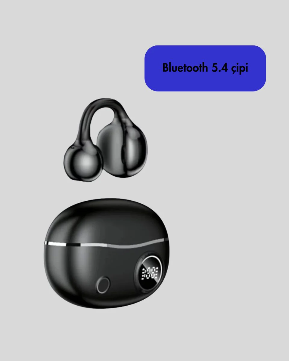 Açık Kulak Tasarımlı Bluetooth 5.4 Kablosuz Kulaklık – Ergonomik, Konforlu ve Uzun Pil Ömrü