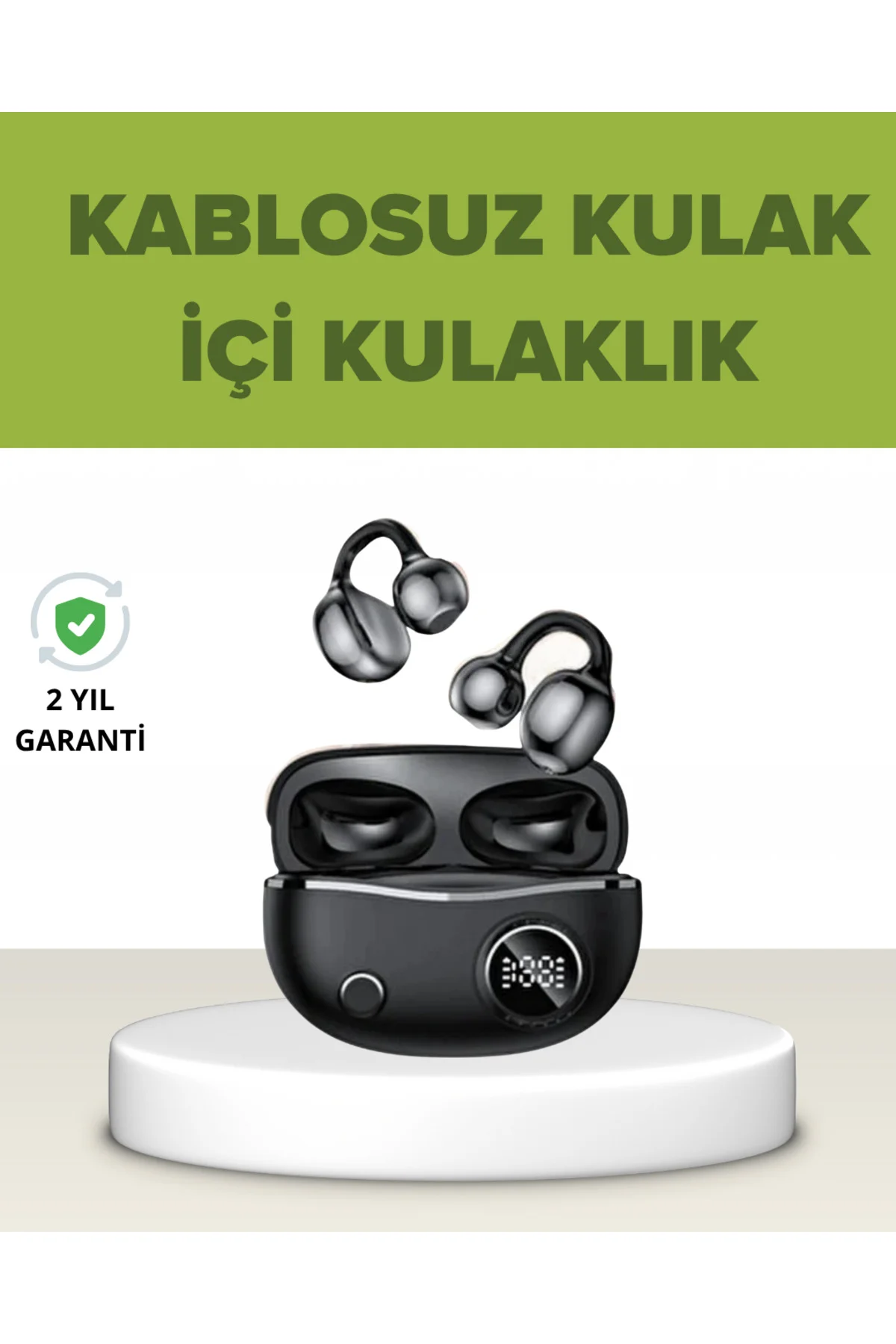 Açık Kulak Tasarımlı Bluetooth 5.4 Kablosuz Kulaklık – Uzun Pil Ömrü