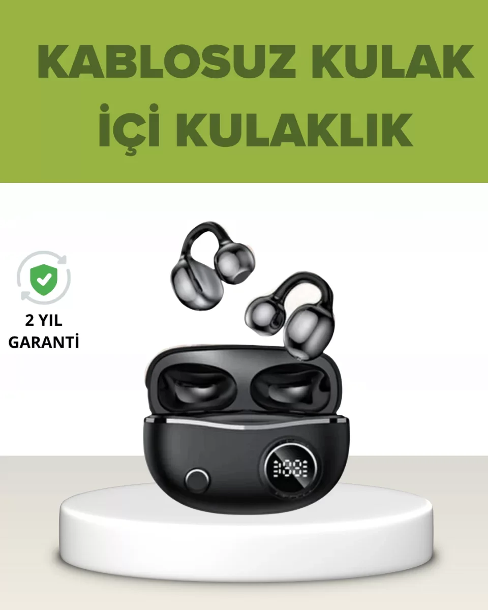 Açık Kulak Tasarımlı Bluetooth 5.4 Kablosuz Kulaklık – Uzun Pil Ömrü - Lisinya