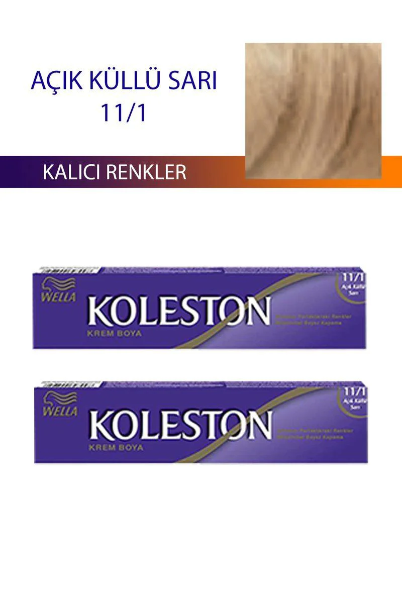 Açık Küllü Sarı 11/1 Saç Boyası 2 Adet – %100 Beyaz Kapatma, 8 Haftaya Kadar Kalıcı Renk Açık Küllü Sarı 11/1 Saç Boyası 2 Adet – %100 Beyaz Kapatma, 8 Haftaya Kadar Kalıcı Renk