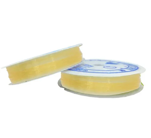 Açık Limon Sarı Misina 1.0 mm Esnek Silikon El İşi Takı Aksesuar 
