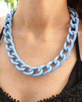 AÇIK MAVİ KALIN ZİNCİR KOLYE-ZİNCİRKOL6