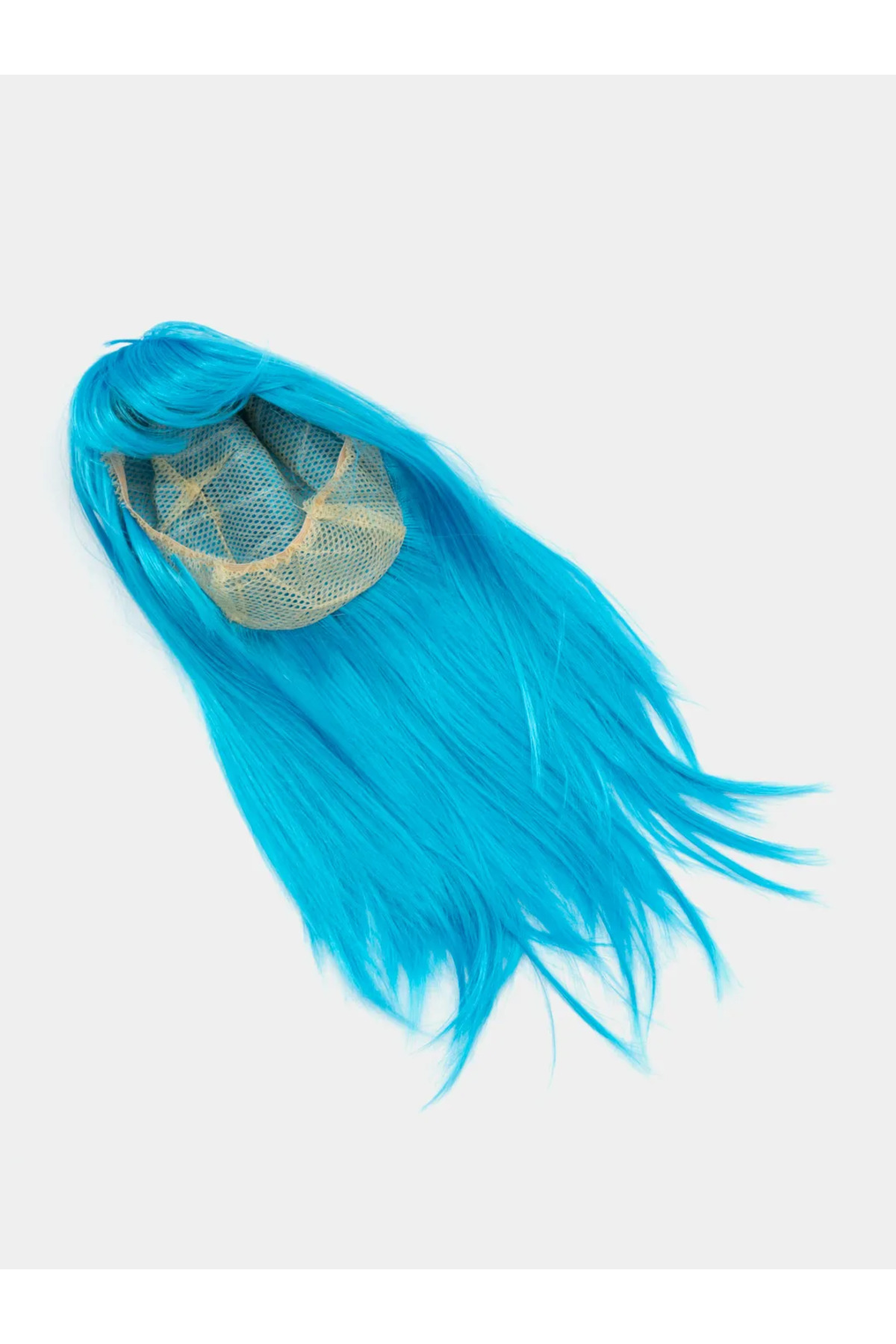 Ok Aksesuar Açık Mavi Renk Uzun Düz Parti Peruğu Go50608364780