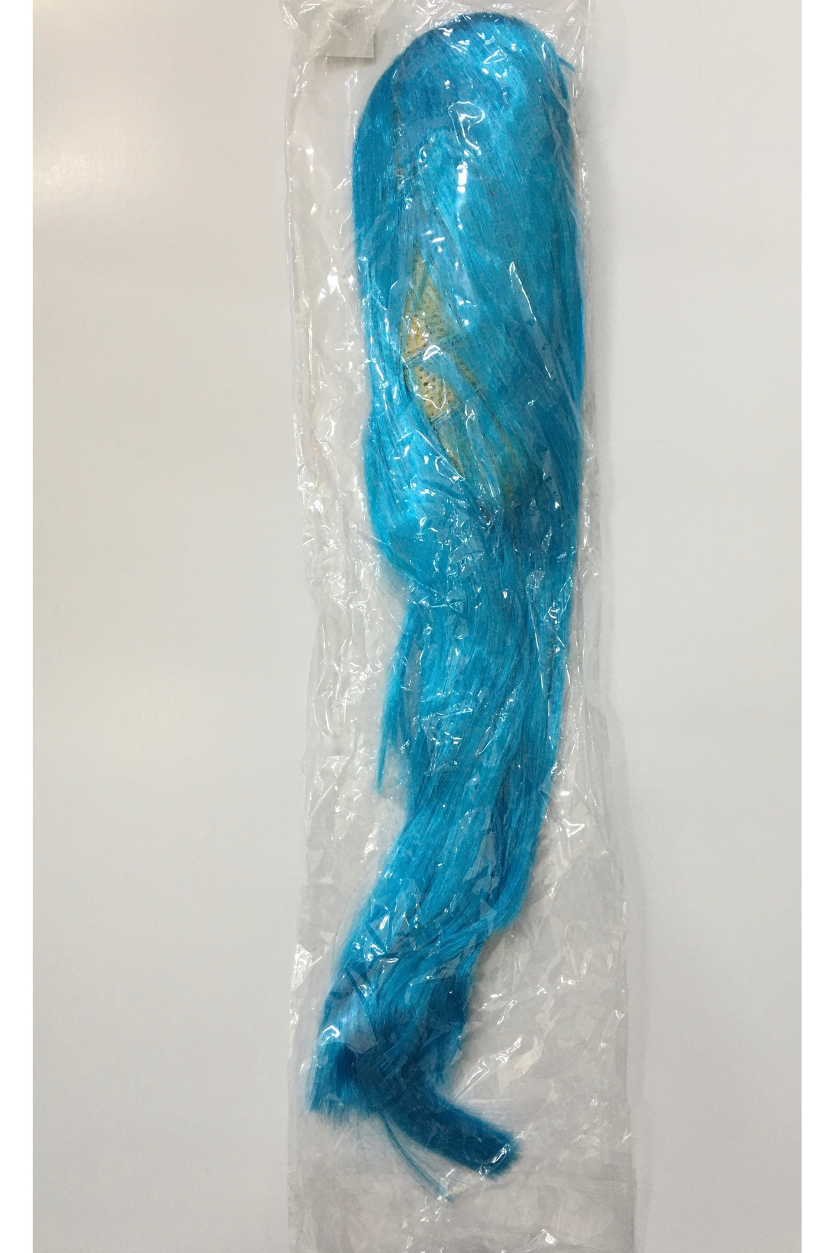 Ok Aksesuar Açık Mavi Renk Uzun Düz Parti Peruğu Go50608364780