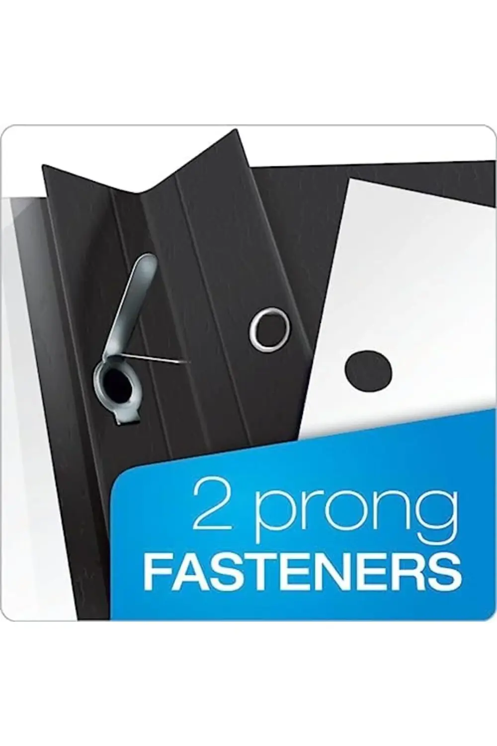 Açık Ön Rapor Kapakları, Siyah, Mektup Boyutu, Kutu başına 25 (55