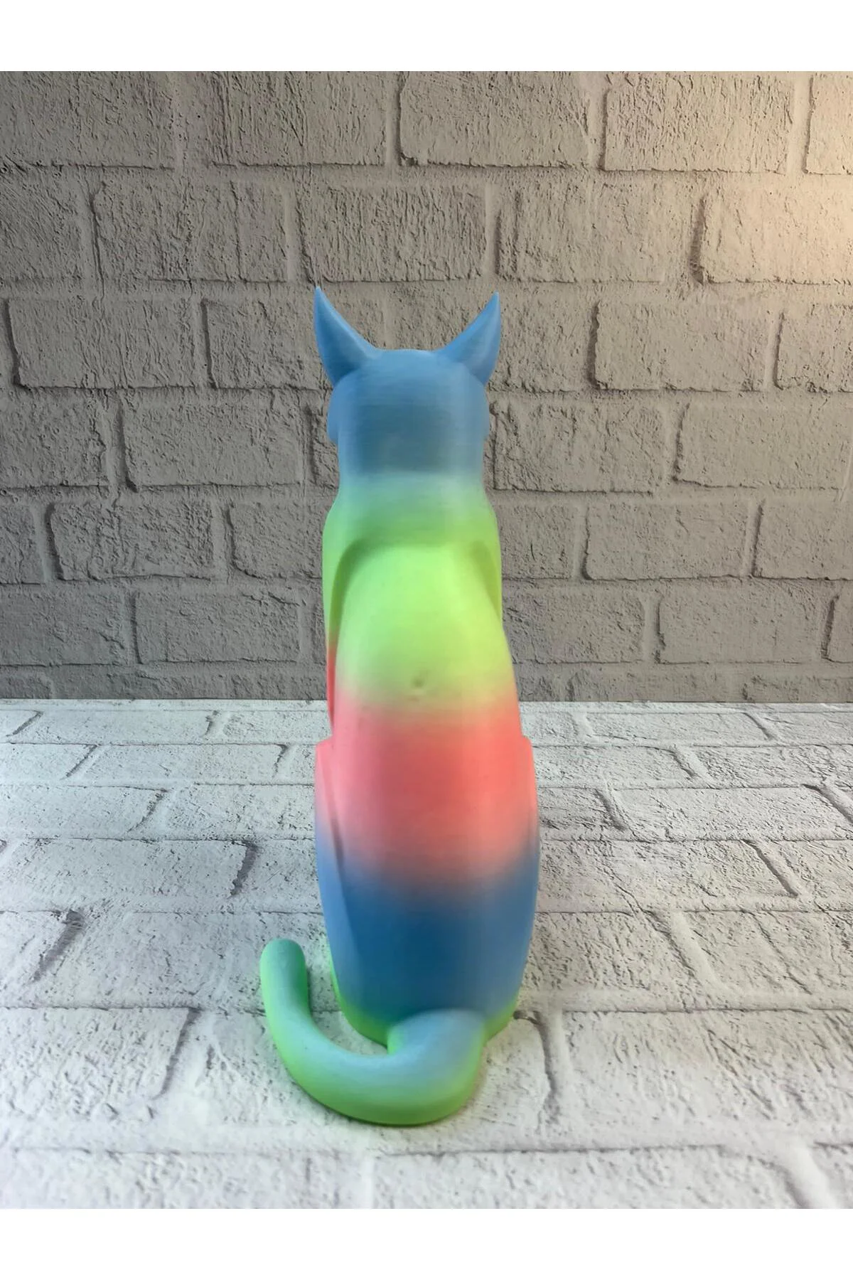 Açık Rainbow Kedi Biblo Modern Salon ve Raf Dekoru - Lisinya