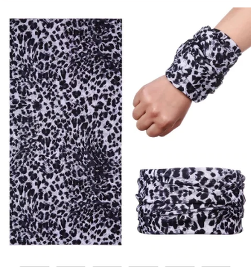 Açık Renk Leopar Baf Bandana Maske TdrTR