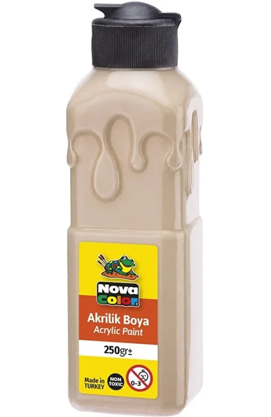 Açık Ten Akrilik Boya 250 gr 1 Adet Su Bazlı Akrilik Boyası Hobi 