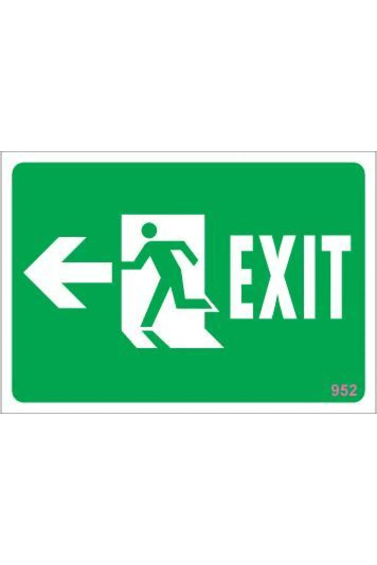 Acil Çıkış Uyarı Levhası 17,5x25 KOD:952