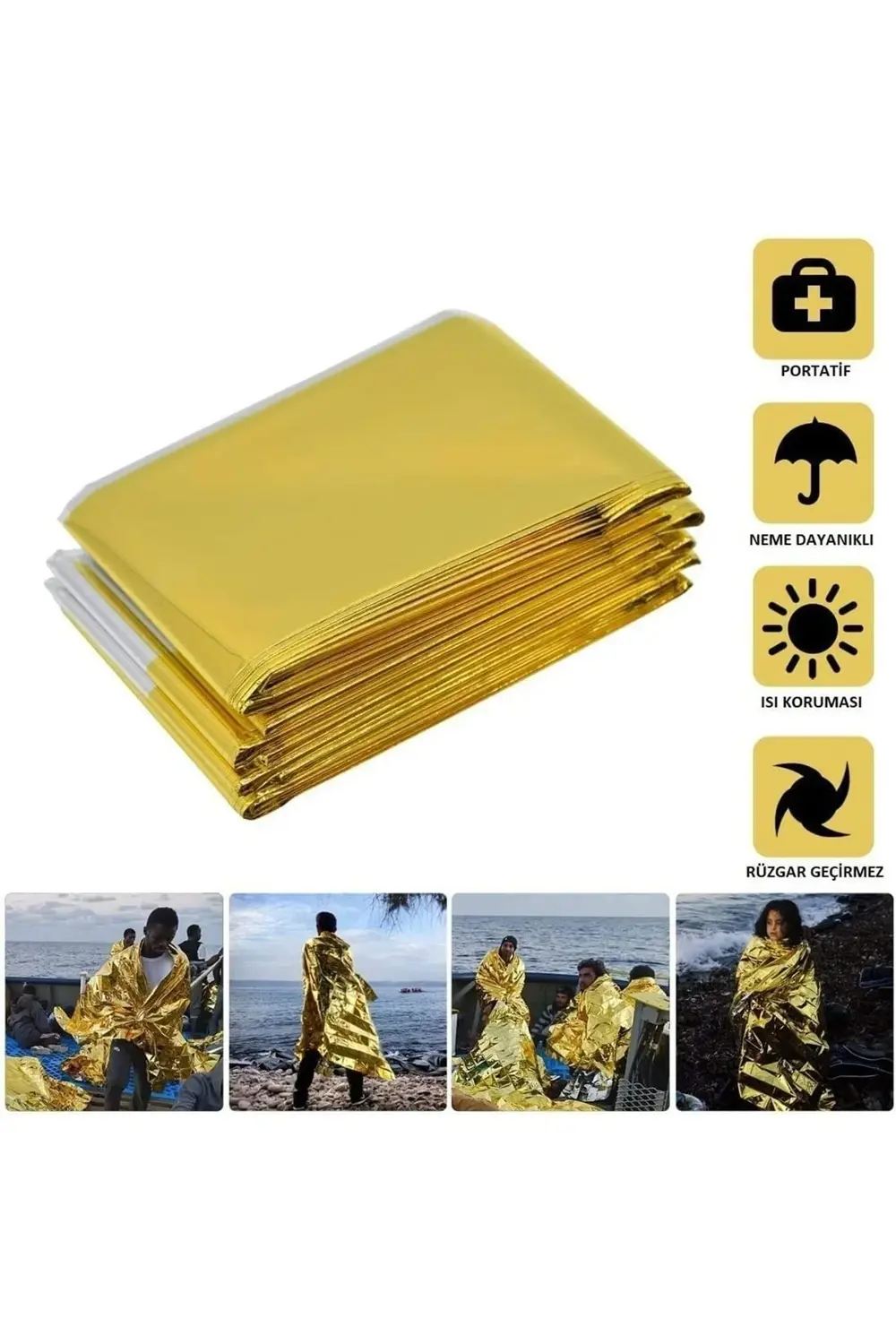 Acil Durum Battaniyesi Emergency Foil Blanket 1.6m X 2.1m